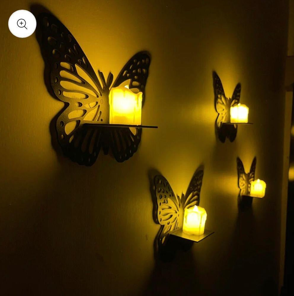 MDF wall Decoration Butterfly pack of 3pc