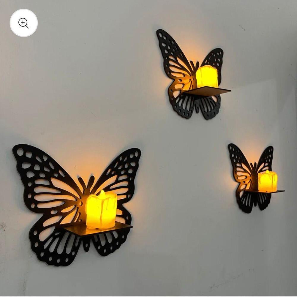 MDF wall Decoration Butterfly pack of 3pc